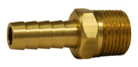 Foam Brush Brass Swivels - 3/8 MPT x 3/8 - 2 Hose Barbs Image Product Image