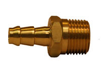 Foam Brush Brass Swivels - 1/2 MPT x 3/8 - 2 Hose Barbs Image Product Image