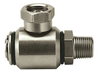 High Pressure 90 Degree Boom Stainless Steel Swivels - 3/8 MPT x 3/8 FPT Image Product Image