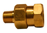 High Pressure Brass Swivels - 1/4 MPT x 3/8 FPT Image Product Image