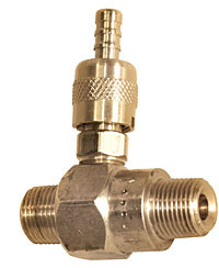 Downstream Acid Injector - Maxi-Flow - Adjustable - 1-2 GPM Brass Image Product Image