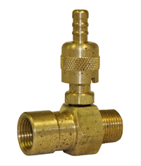 Downstream Acid Injector - Long Body - Adjustable - 2-3 GPM - 3/8 MPT x 3/8 FPT Image Product Image