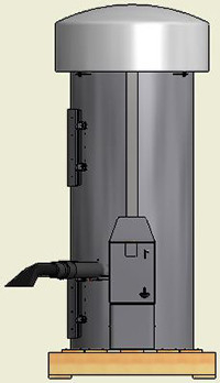 Super Vac - 2 Motor - Vault Ready - Large Stainless Steel Dome - ADA Height Image Product Image