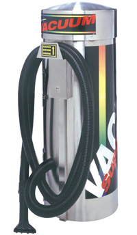 Commercial Vacuum - 2 Motor - 220 Volt - Small Stainless Steel Dome Image Product Image