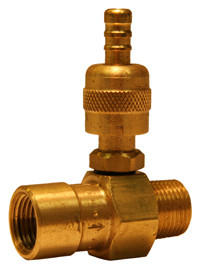 Downstream Injector - Long Body - Adjustable - 1-2 GPM Brass 2 Image Product Image