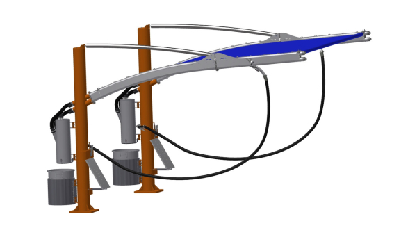 37000 Series Double Stacked Arch Stanchion Image 3 Product Image