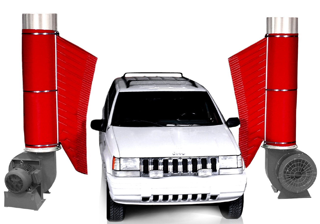 image of car in dryer